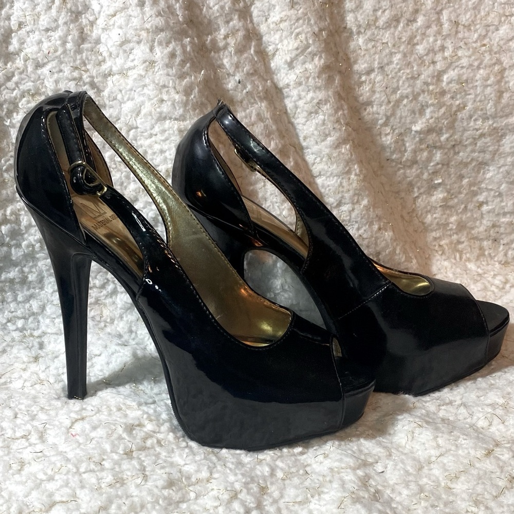7 1/2 high is the little Material Girl black heels